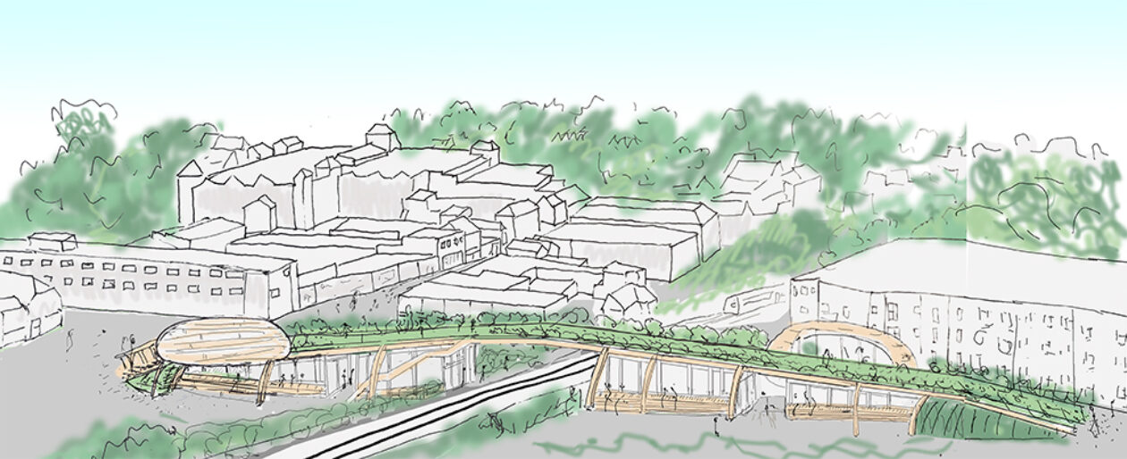 The railway bridge - as a community space.